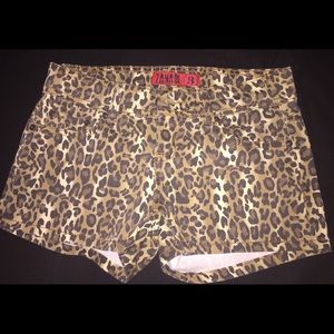 Leopard print shorts