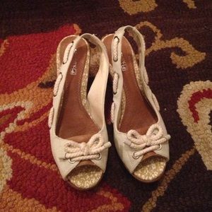 Canvas Sperry a Wedge Heels