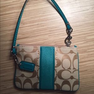 Coach Logo Wristlet