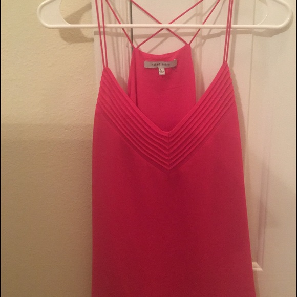 Naked zebra pink strapped tank top