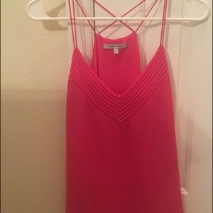 Naked zebra pink strapped tank top