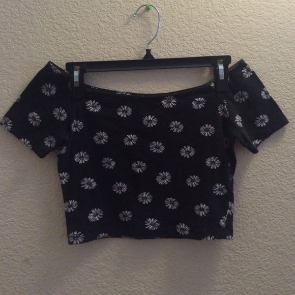 Off the shoulder crop top