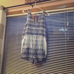 Paper crane small romper