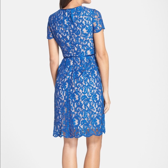 Adrianna Papell Scalloped Lace Dress