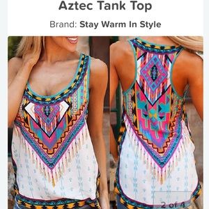 Brand new Aztec top
