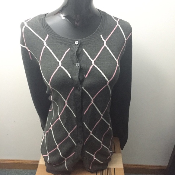 Button down grey Sweater