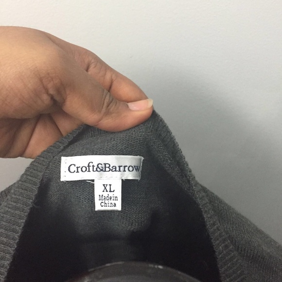 Button down grey Sweater - Picture 3 of 4