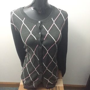 Button down grey Sweater