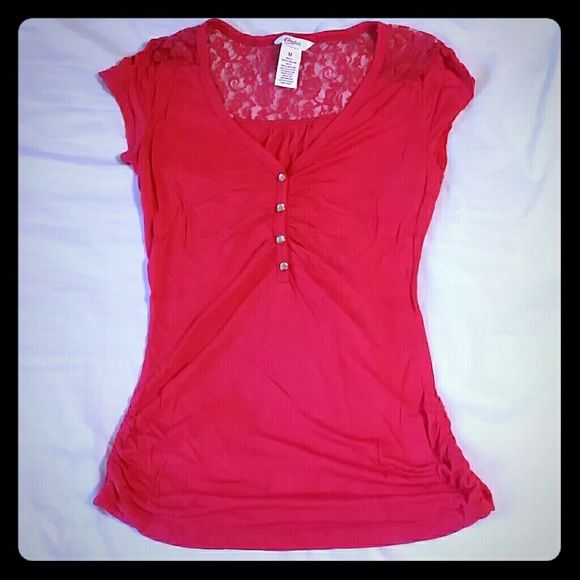 Candie's Lacy Pink Top