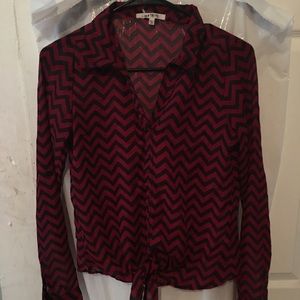 Woman's Button Up Sheer Top size XS
