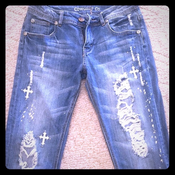 Frayed jeans
