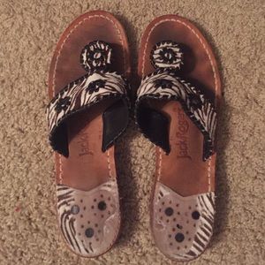 Zebra Print Jack Rogers🌬