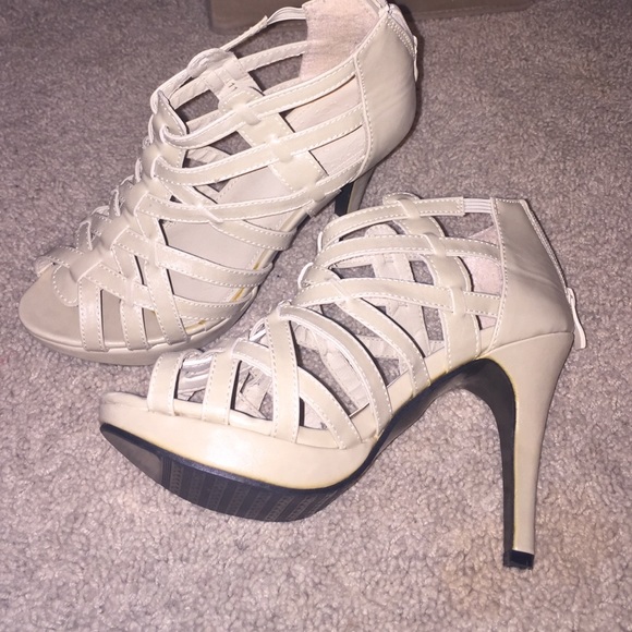 Nude high heels