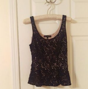 Black Lace Tank Top