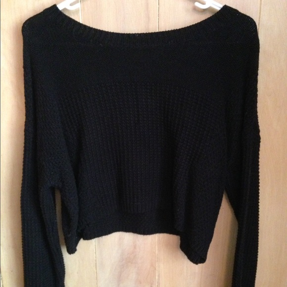 Silence + Noise Cropped knit sweater