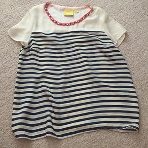Anthropologie Striped Blouse