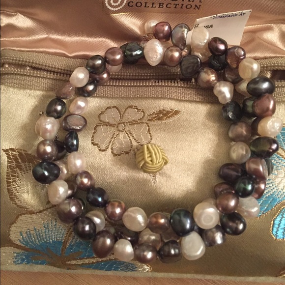 Multi Pearl Wrap Bracelet