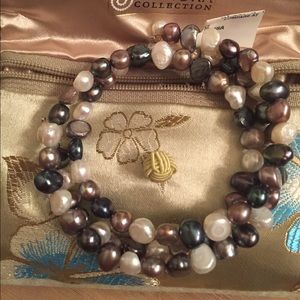 Multi Pearl Wrap Bracelet