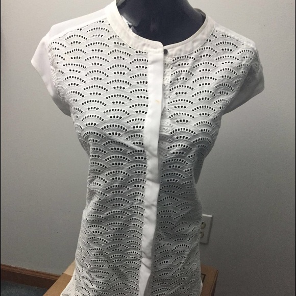 Button down white blouse