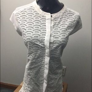 Button down white blouse