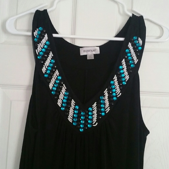 Beautiful Beaded Black Maxi