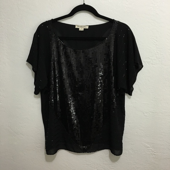 Sequined Flowy Top