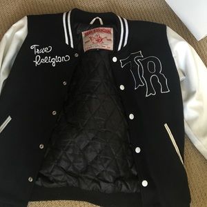 Authentic true religion varsity jacket