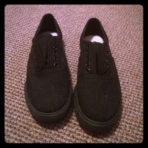 Mossimo Supply Co. Black Van Slip-On Sneakers