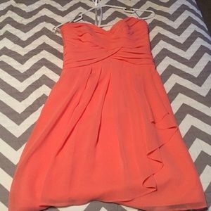 Coral bridesmaid dress