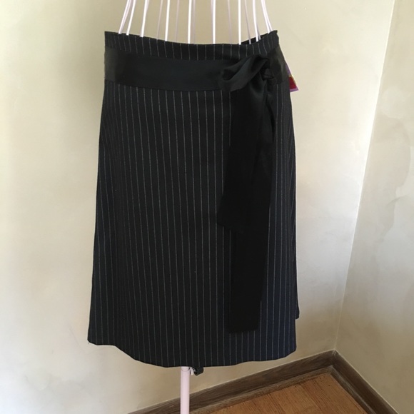 Necessary Objects Pinstripe skirt.