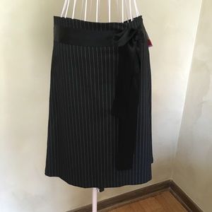 Necessary Objects Pinstripe skirt.