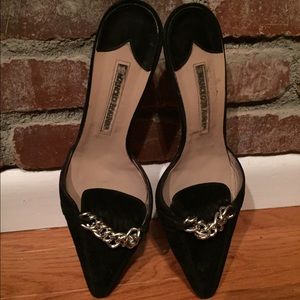Manolo Blahnik Mules With Chain Detail - 38.5