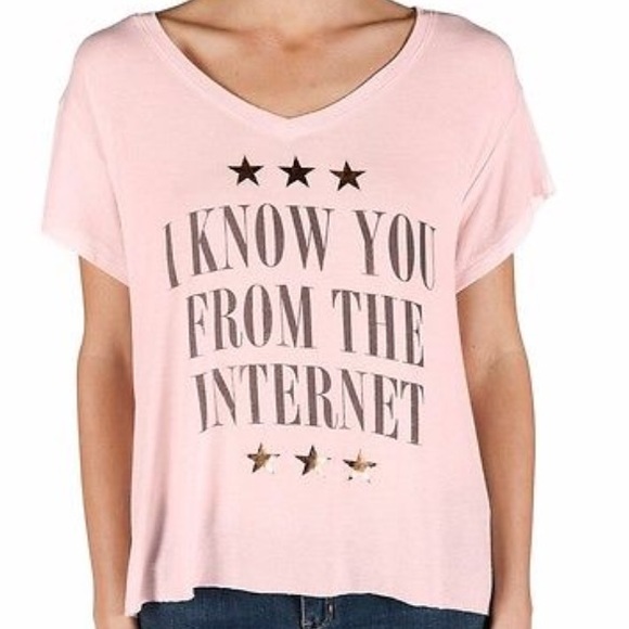 Blush Pink Graphic Crop Tee - Picture 4 of 4