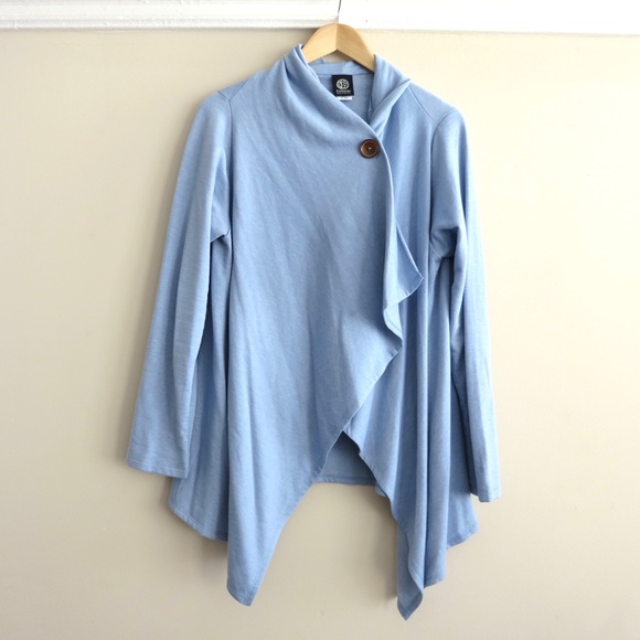 Bobeau fleece wrap front button