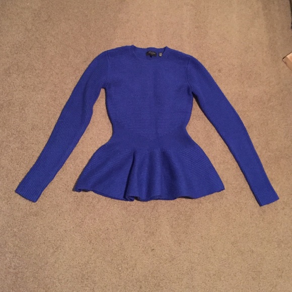 Royal blue wool sweater