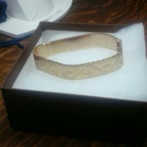 Gold plated or filled bracelet.