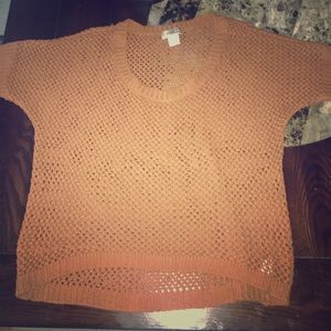 Forever 21 crotched knit sweater half sweater