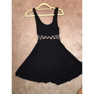Black cut out urban outfitters dress