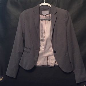 Gray suit jacket