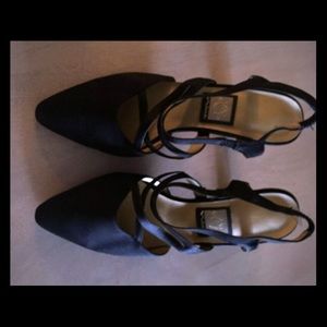 Sexy black strappy heel by Nina