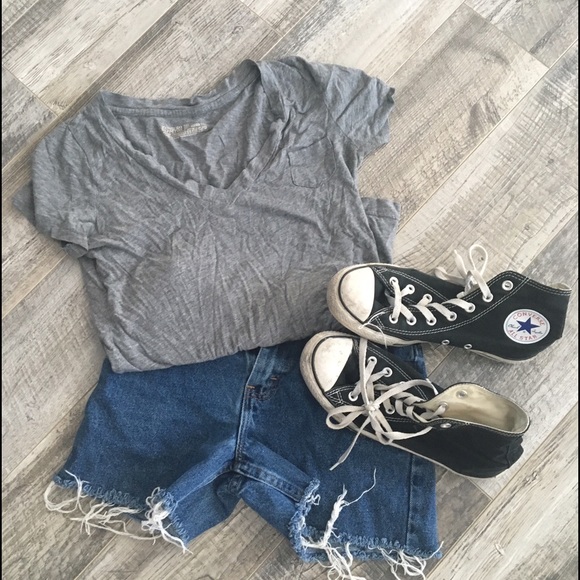 Grey Boyfriend V-Neck