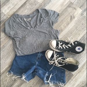 Grey Boyfriend V-Neck