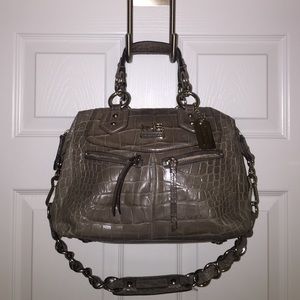 Coach Croc Gray Satchel