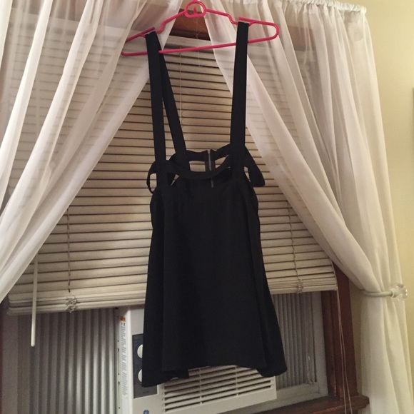 Strappy "overall" skirt