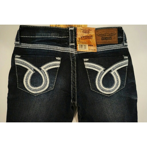 NWT Big Star Vintage Liv Low Rise Boot Cut Jeans - Picture 7 of 8