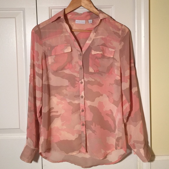 Pink camouflage blouse