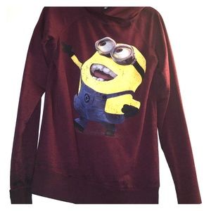Burgundy Minions Sweater