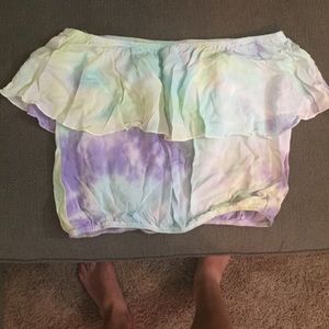 Wet seal strapless crop top