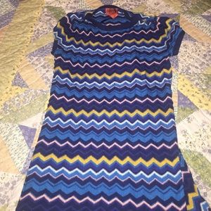 Missoni for target chevron mini dress size M
