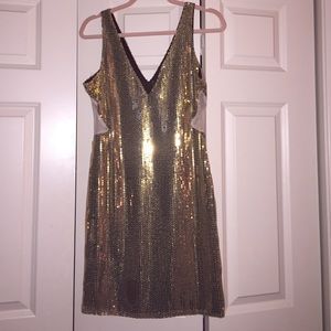 Size Medium Gold Sequin Dress